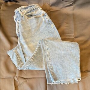 Old Navy High Waisted OG Straight Light Blue Women's Jeans Size 14